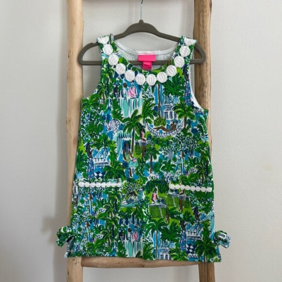 Lilly Pulitzer Green and Blue Kids Dress
